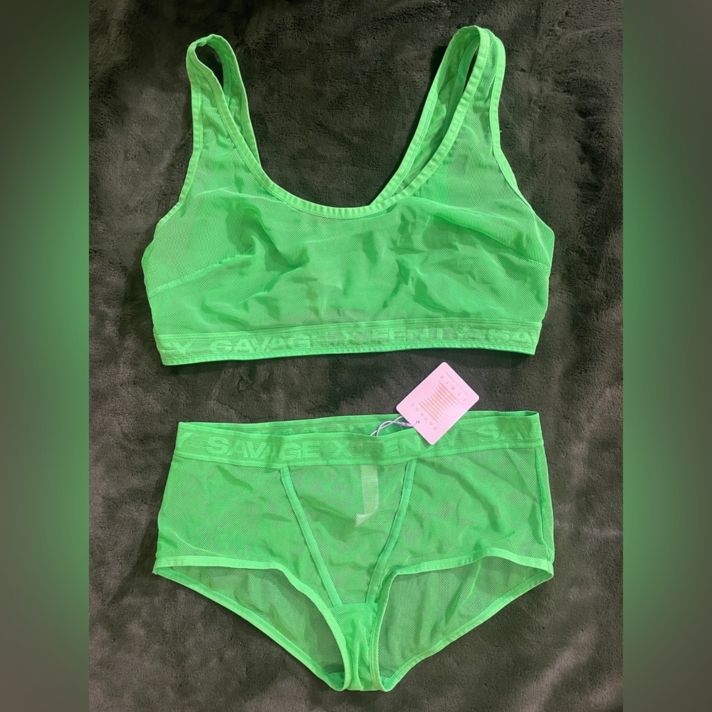Savage x fenty Nothing but Net bralette set